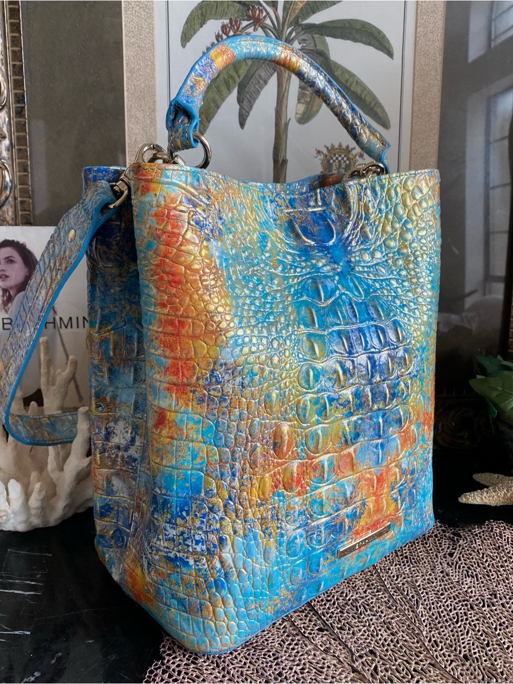 ☀️🐠🐡 BRAHMIN REEF MELBOURNE MEDIUM AMELIA BUCKET BAG